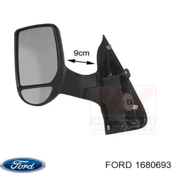 Ліве бічне дзеркало Ford 1680693 ціна, від 60.79 USD