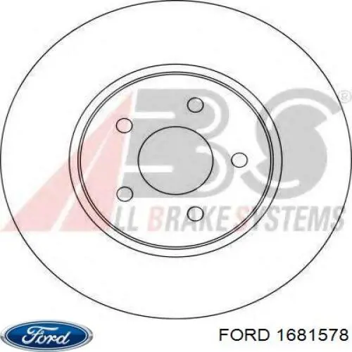 Диск переднього гальма Ford 1681578 ціна, від 37.57 USD