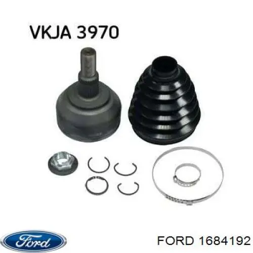 AV4N3B436AB Ford Привід передній правий