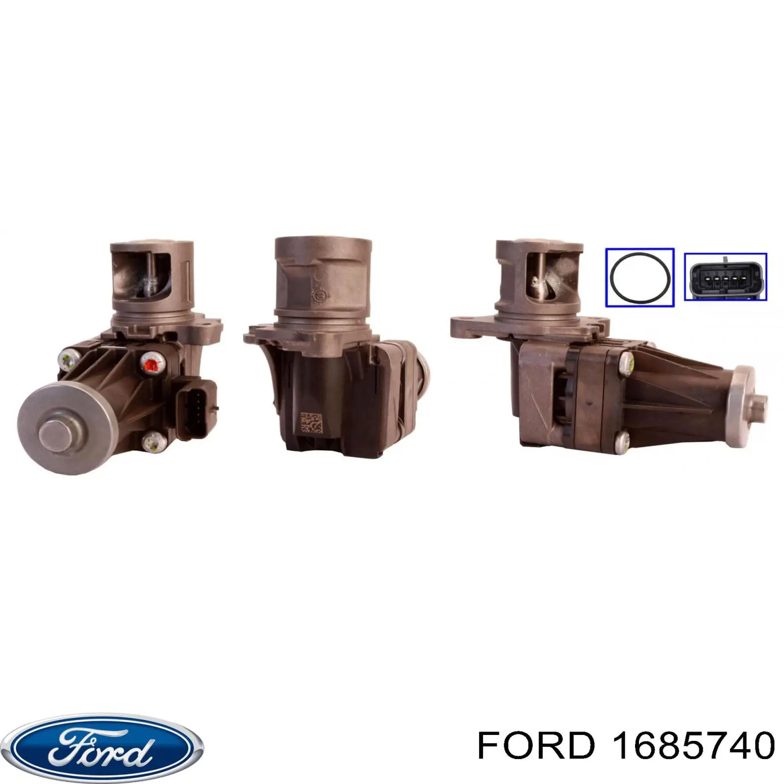 Радіатор системи EGR рециркуляції вихлопних газів 1685740 Ford