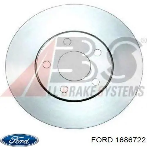 1686722 Ford диск гальмівний передній