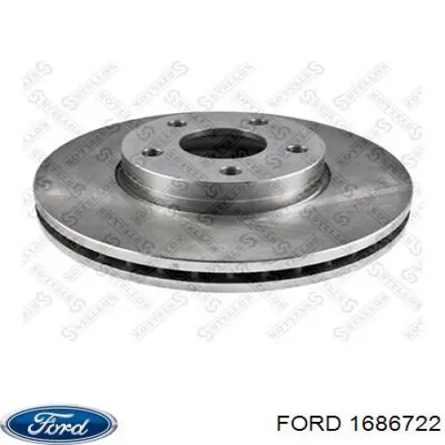 Диск переднього гальма Ford 1686722 ціна, від 37.88 USD