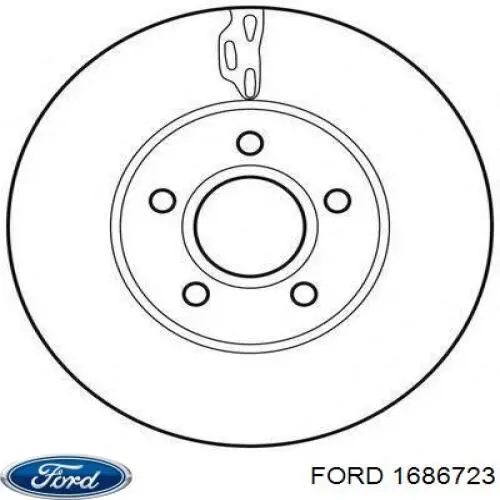 1686723 Ford Гальмо дискове переднє