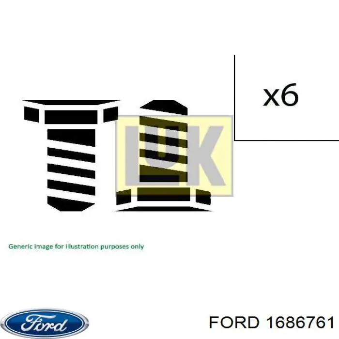 1686761 Ford Болт кріплення маховика