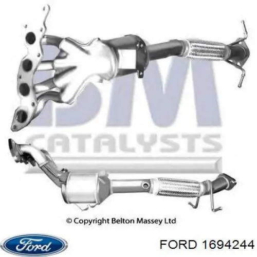 Купити 1694244 Ford Перетворювач відпрацьованих газів