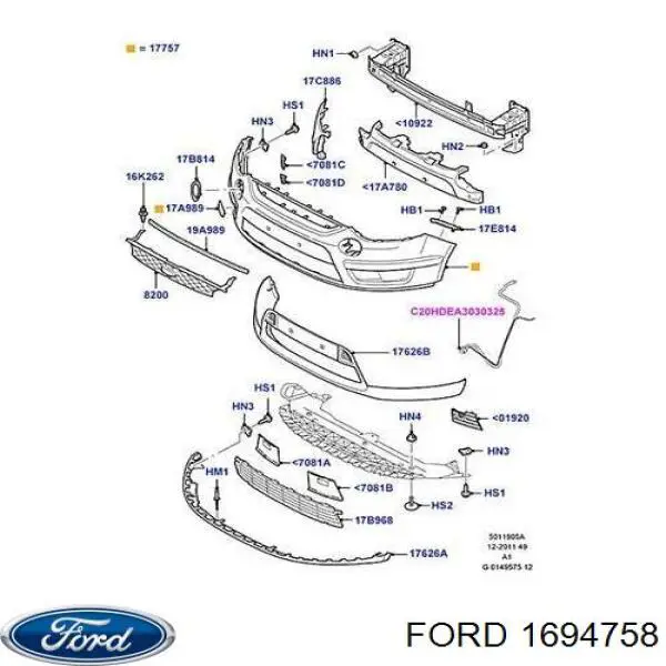  6M2117D958AE Ford