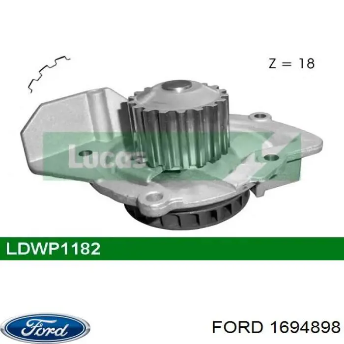 Купити 1694898 Ford Насос охолоджуючої рідини