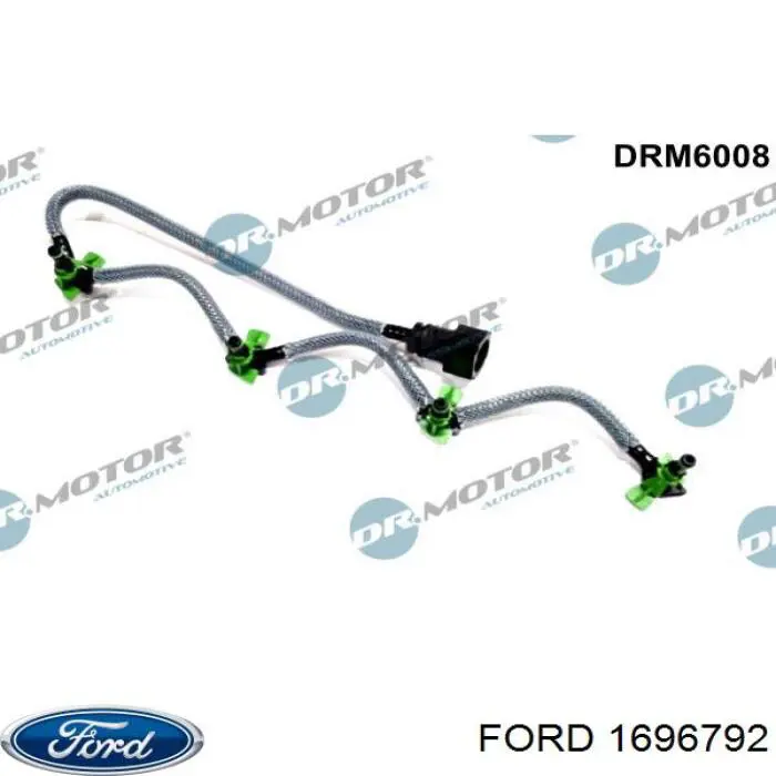 Купити 1696792 Ford Трубка паливна, зворотня від форсунок