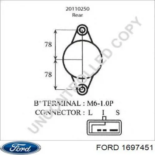  Ford 1697451 ціна, від 433.03 USD