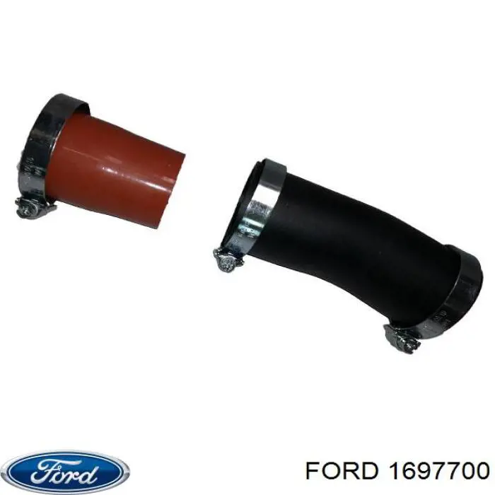Патрубок повітряний, вихід з турбіни (наддув) Ford 1697700 ціна, від 14.08 USD