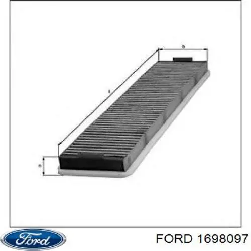 Фільтр повітряний обігрівача Ford 1698097 ціна, від 7.35 USD