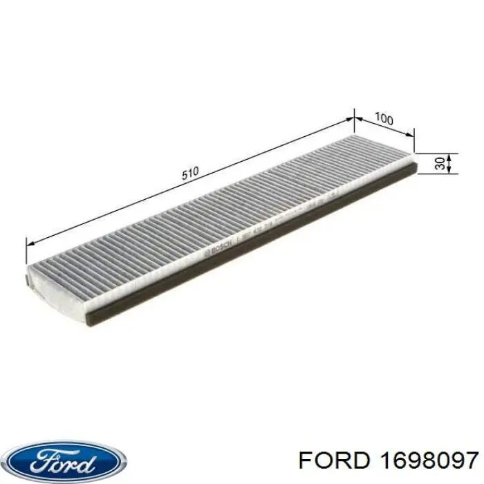 Купити 1698097 Ford Фільтр салону вугільний