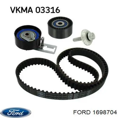 Комплект ГРМ Ford 1698704 ціна, від 83.77 USD