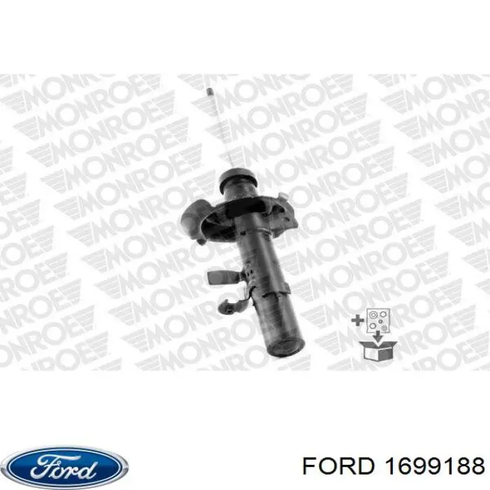 Амортизатор передній, правий Ford 1699188 ціна, від 32.41 USD