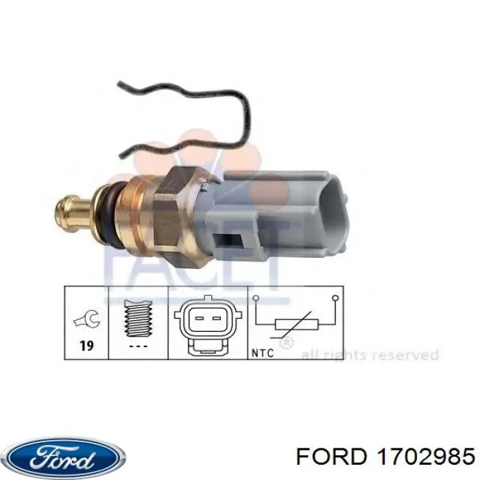 1702985 Ford датчик температури охолоджуючої рідини