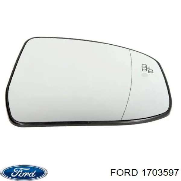 Дзеркальний елемент правого дзеркала заднього виду Ford 1703597 ціна, від 28.90 USD