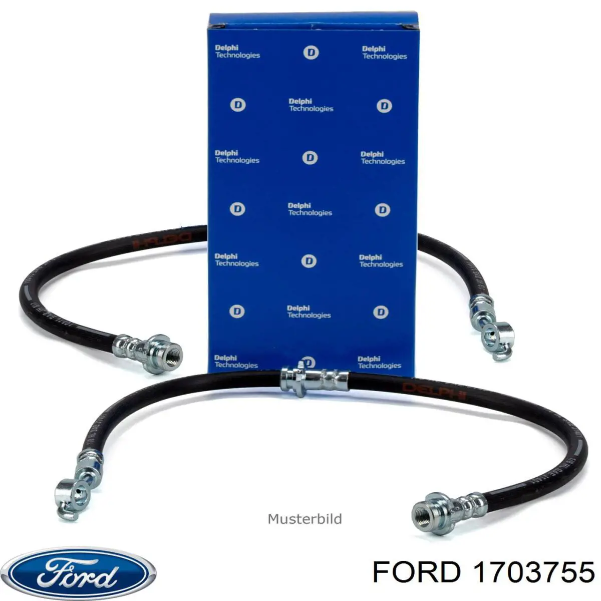 Шланг гальмівний задній Ford 1703755 ціна, від 6.11 USD