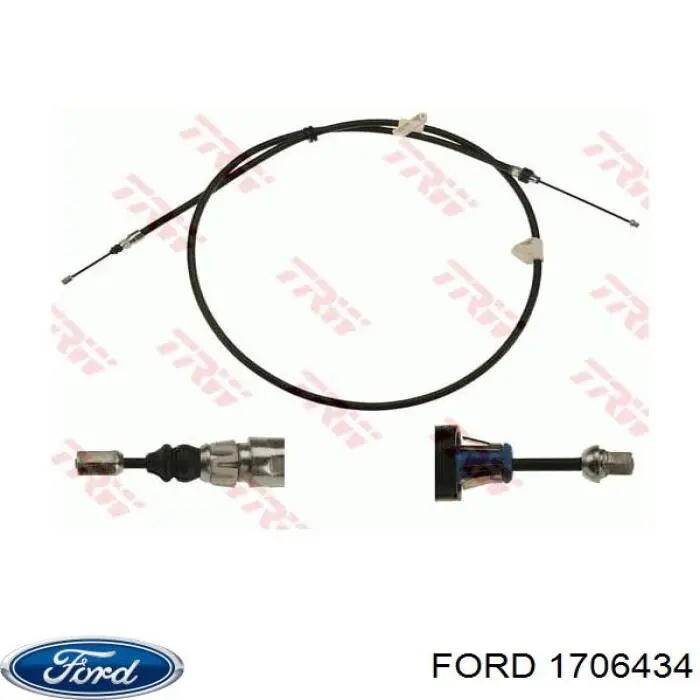 Трос стоянкового гальма задній лівий Ford 1706434 ціна, від 18.51 USD