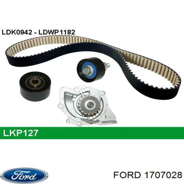 Ролик натягувача ременя ГРМ 1707028 Ford