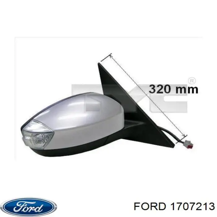 Ліве бічне дзеркало Ford 2063596 ціна, від 89.34 USD