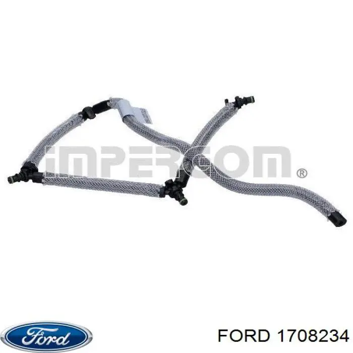 Трубка паливна, зворотня від форсунок Ford 1708234 ціна, від 26.47 USD