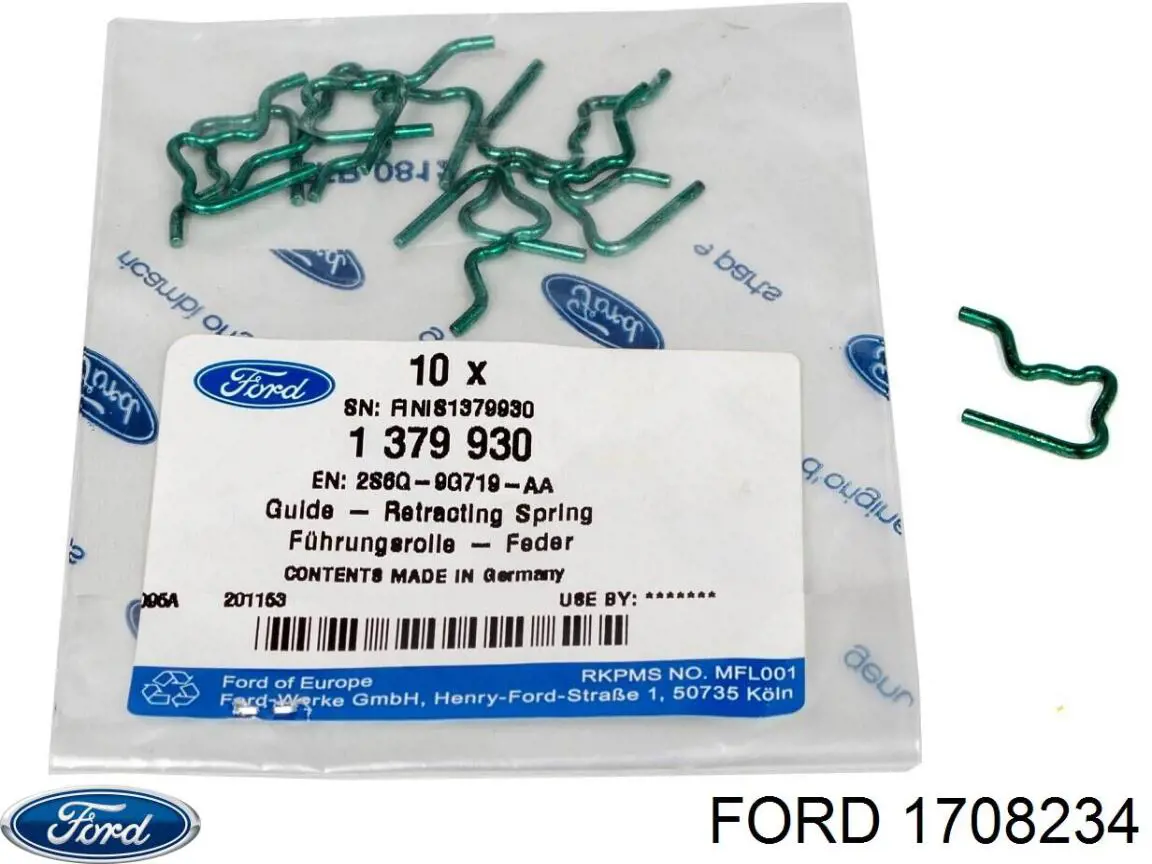 Купити 1708234 Ford Трубка паливна, зворотня від форсунок