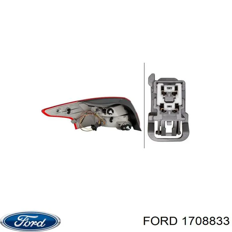 Задній правий зовнішній ліхтар Ford 1727665