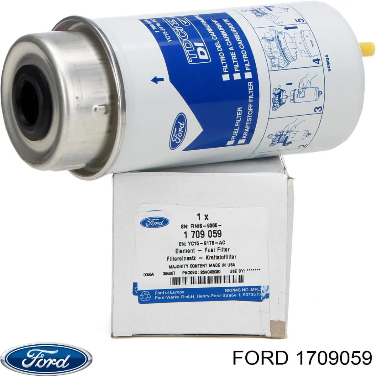 1709059 Ford фільтр паливний
