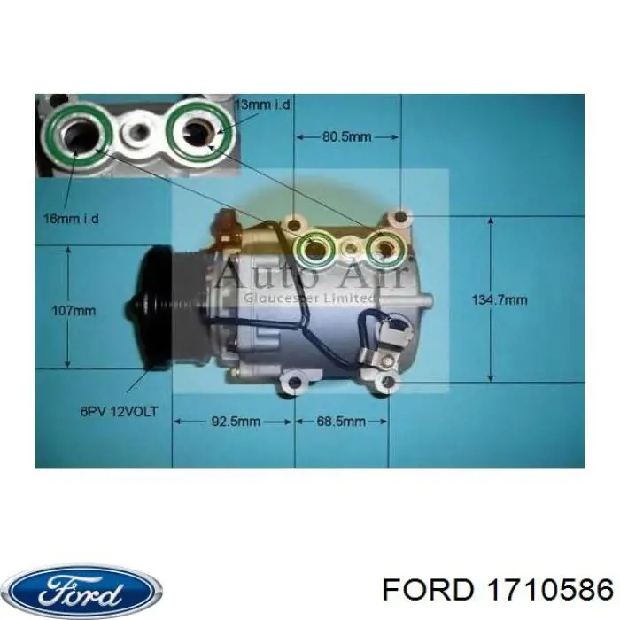 Купити 1710586 Ford Компресор кліматичної установки