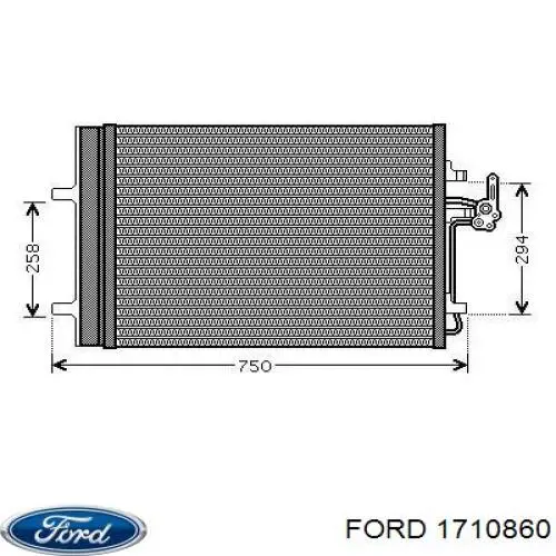 Конденсатор кондиціонера Ford 1710860 ціна, від 91.88 USD
