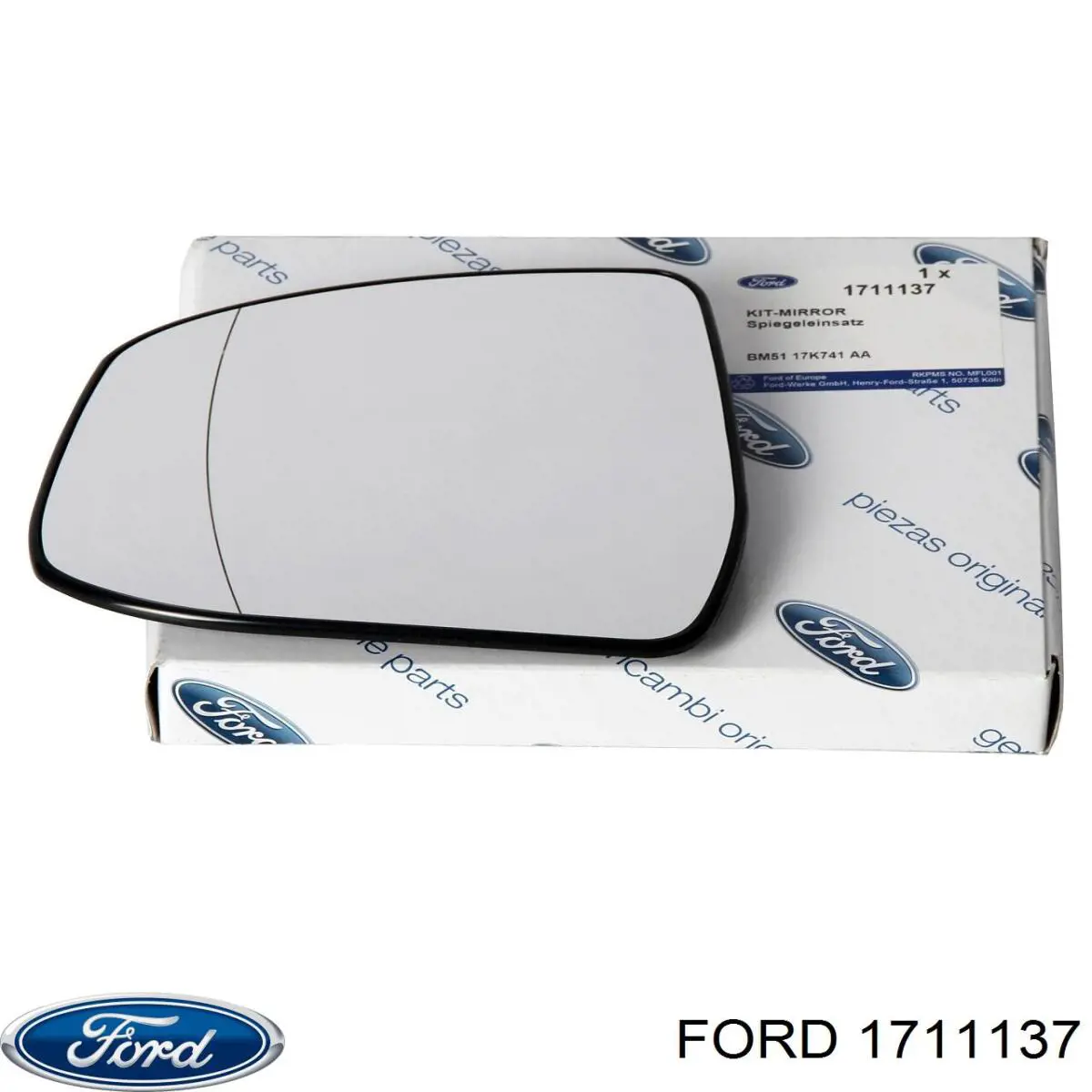 Купити 1711137 Ford Дзеркальний елемент дзеркала заднього виду, лівого