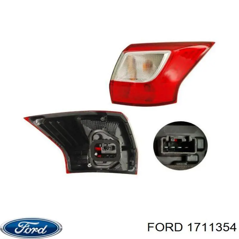1711354 Ford ліхтар задній правий, зовнішній