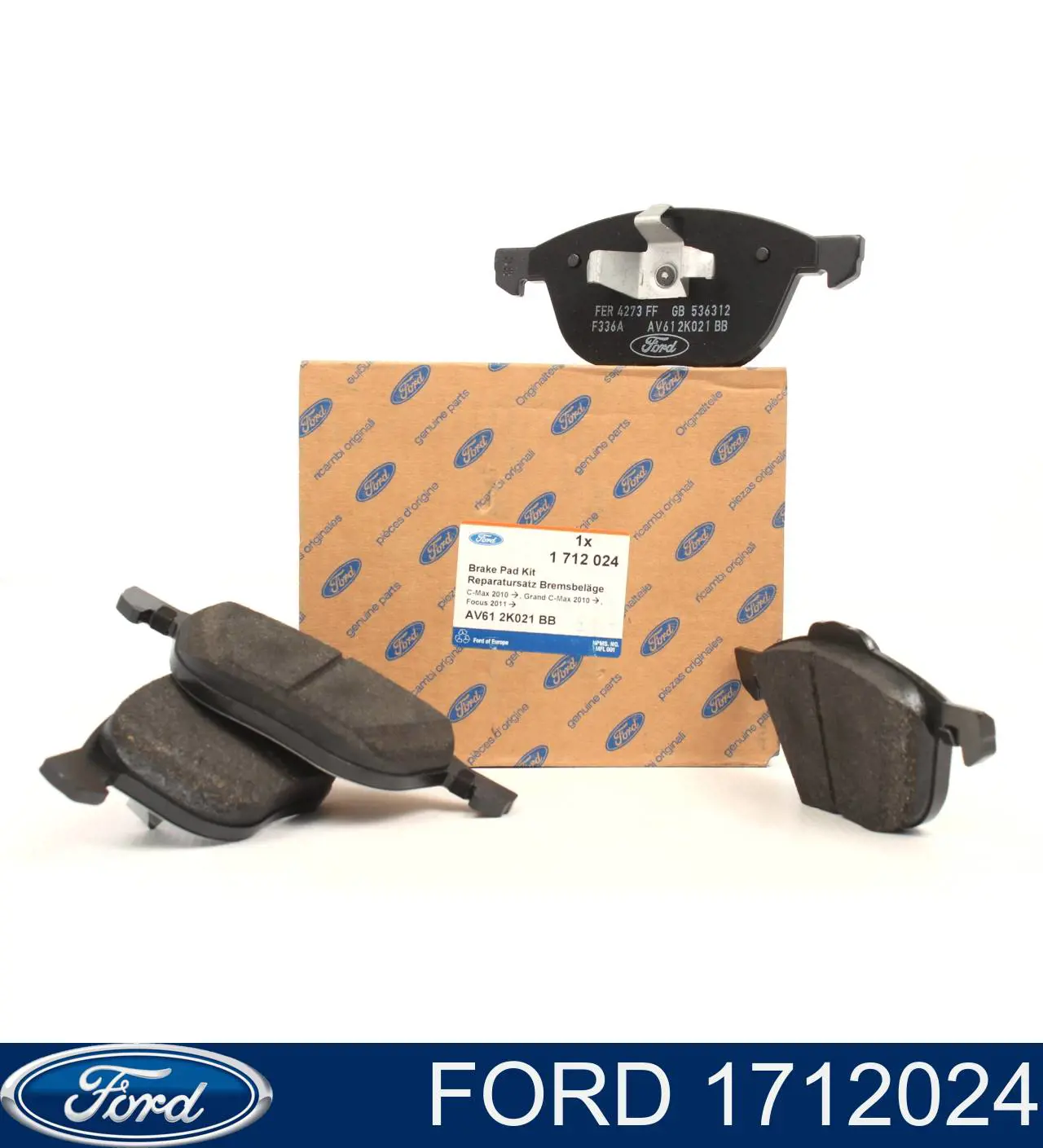 Купити 1712024 Ford Колодки гальмівні передні, дискові