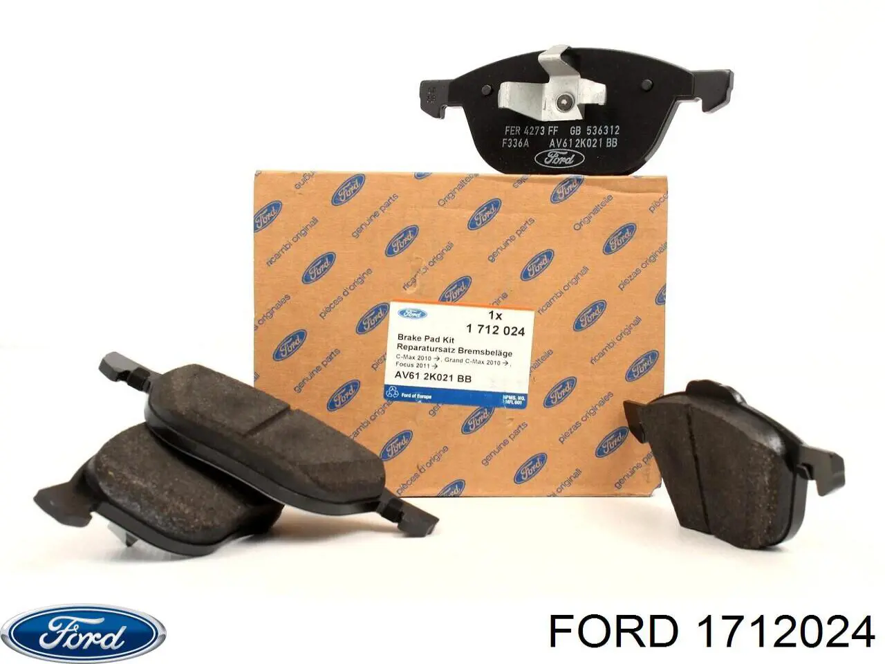 1712024 Ford колодки гальмівні передні, дискові
