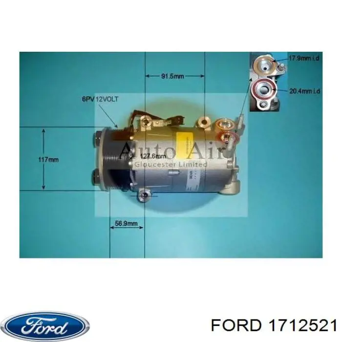 1712521 Ford компресор кондиціонера