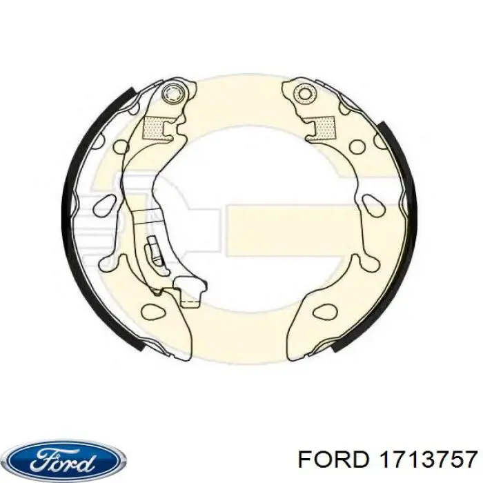 1713757 Ford колодки гальмові задні, барабанні