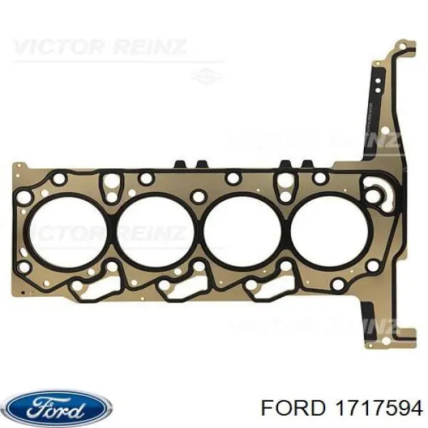 1717594 Ford прокладка головки блока циліндрів (гбц)