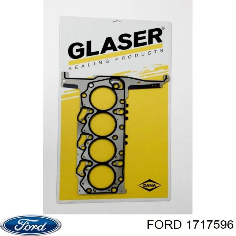 1717596 Ford прокладка головки блока циліндрів (гбц)