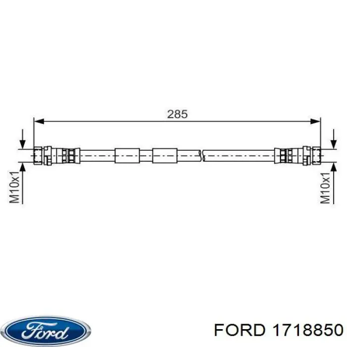 Шланг гальмівний задній 1718850 Ford