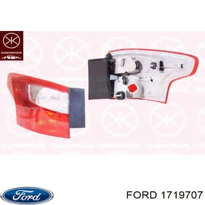 Ліхтар задній правий, зовнішній Ford 1719707 ціна, від 95.56 USD