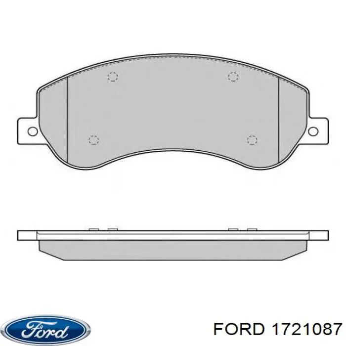 Передні тормозні колодки 1721087 Ford