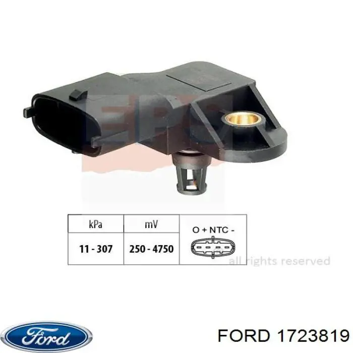 1723819 Ford Датчик наддува