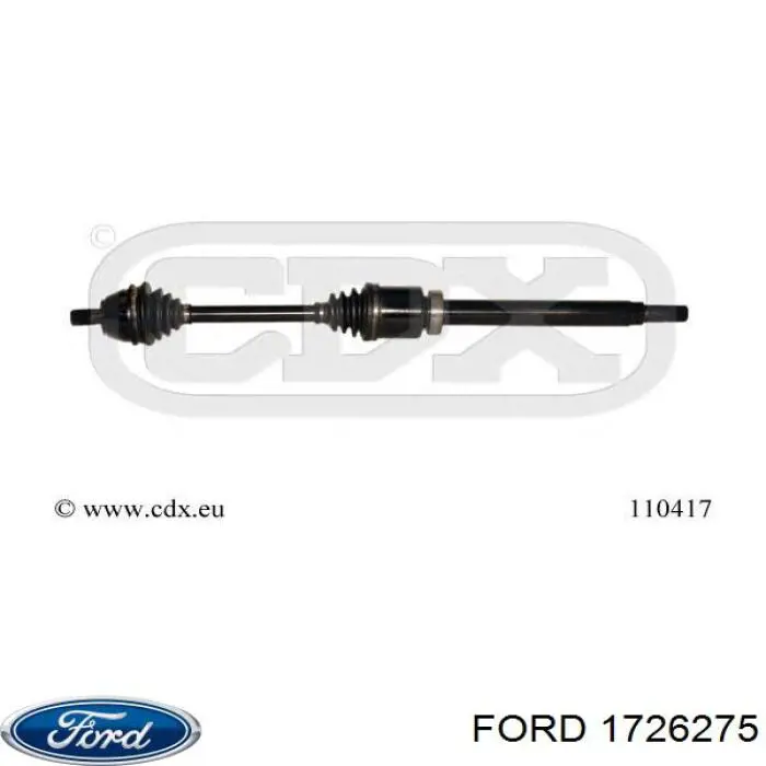 Піввісь передня, права Ford 1726275 ціна, від 59.55 USD