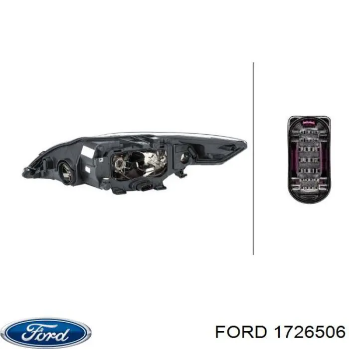 1726506 Ford фара права