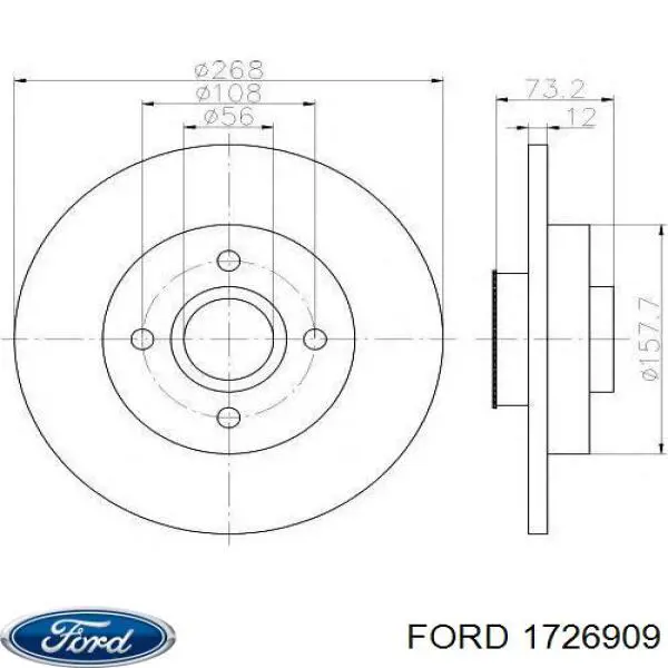 Управління рульове в зборі Ford 1726909 ціна, від 182.34 USD