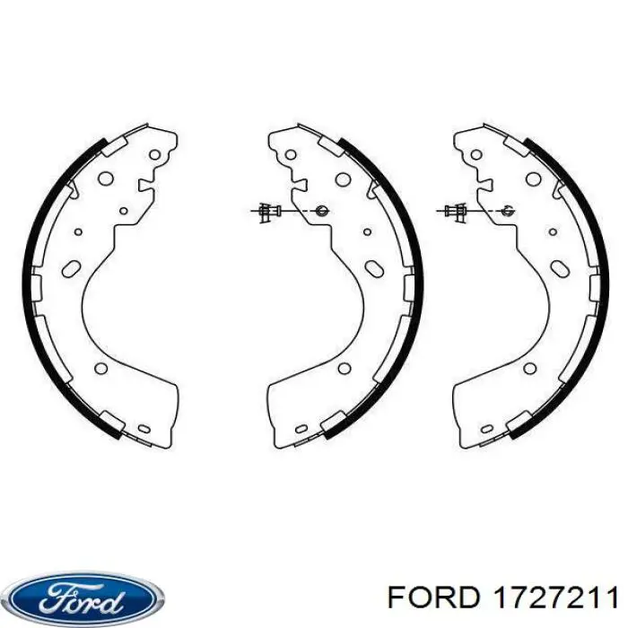 Колодки гальмові задні, барабанні Ford 1727211 ціна, від 47.05 USD