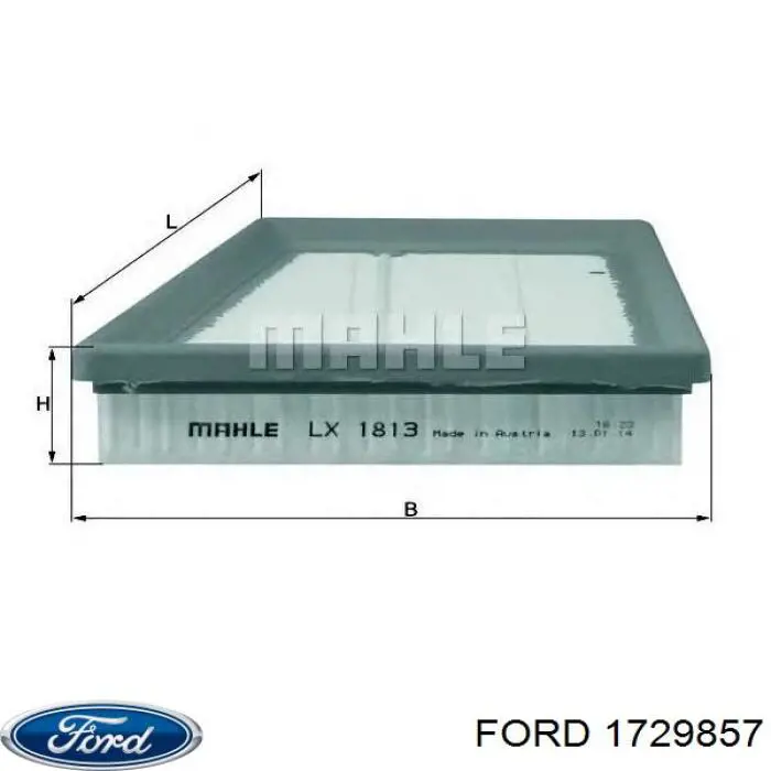1729857 Ford фільтр повітряний