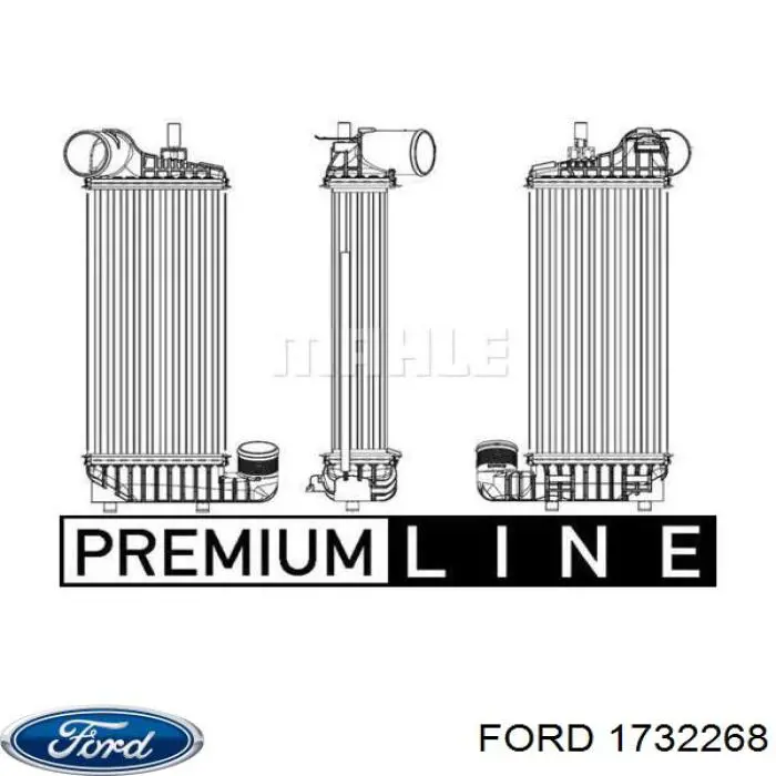Купити BV619L440CG Ford Радіатор интеркуллера