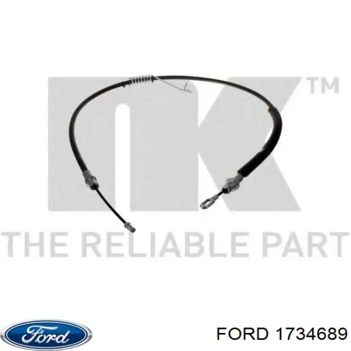 Купити 1734689 Ford Трос ручного гальма задній, правий