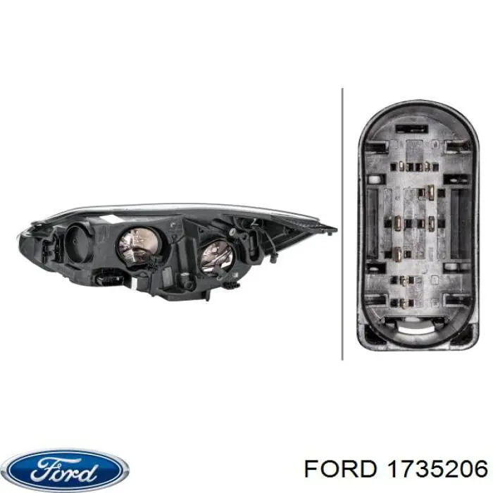 1735206 Ford фара права